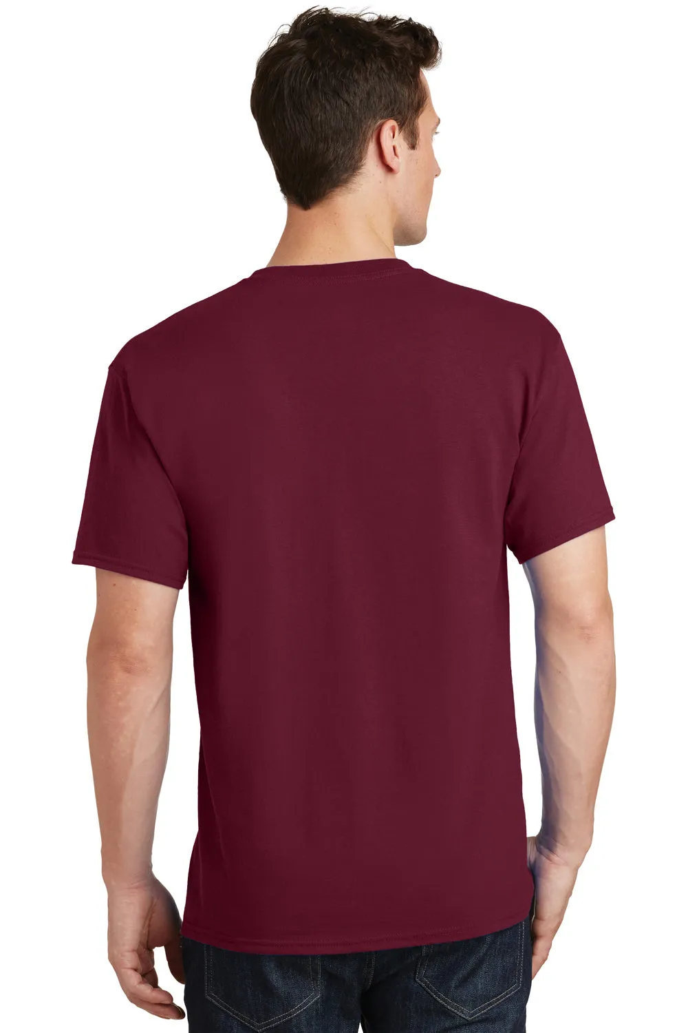 Port & Company Mens Core Short Sleeve Crewneck T-Shirt - Cardinal Red