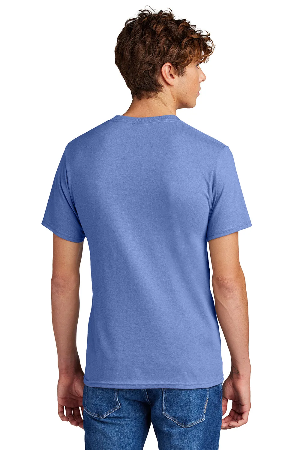 Port & Company Mens Core Short Sleeve Crewneck T-Shirt - Carolina Blue