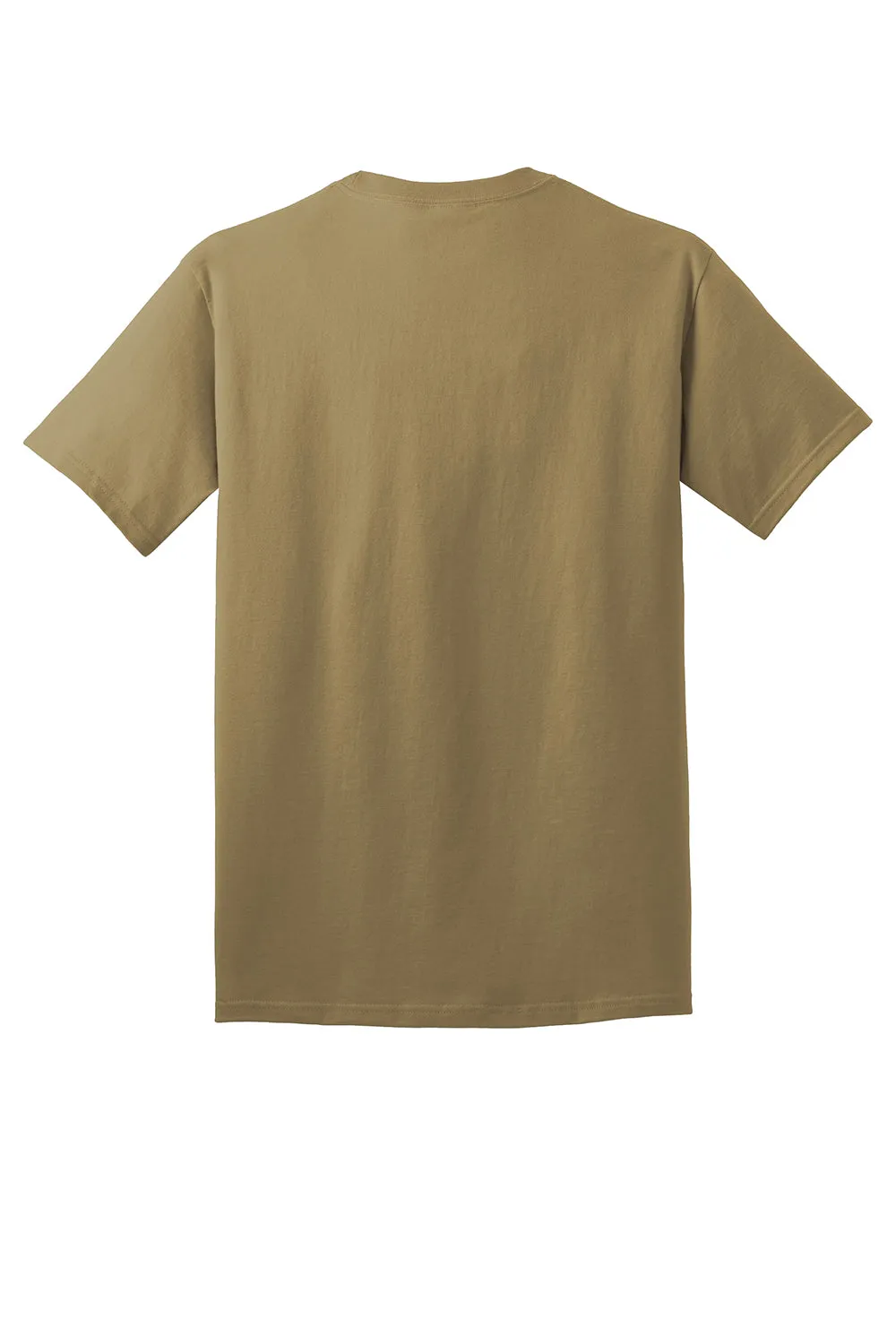 Port & Company Mens Core Short Sleeve Crewneck T-Shirt - Coyote Brown