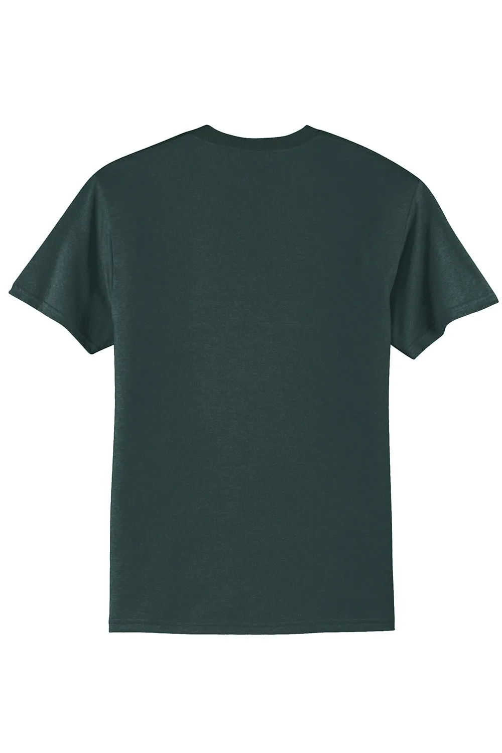 Port & Company Mens Core Short Sleeve Crewneck T-Shirt - Dark Green