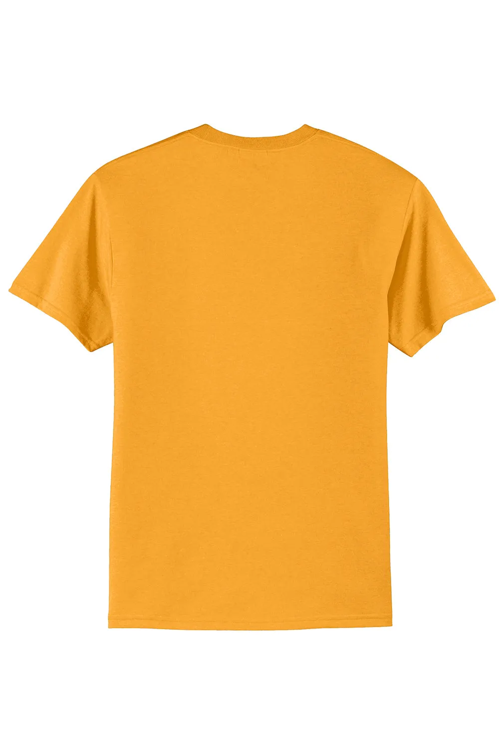 Port & Company Mens Core Short Sleeve Crewneck T-Shirt - Gold