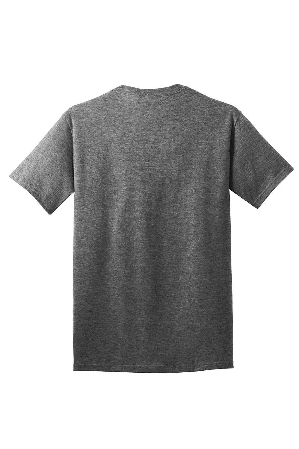 Port & Company Mens Core Short Sleeve Crewneck T-Shirt - Heather Graphite Grey