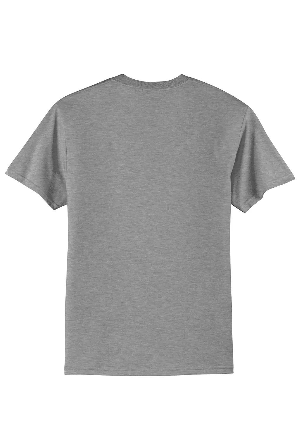 Port & Company Mens Core Short Sleeve Crewneck T-Shirt - Heather Grey