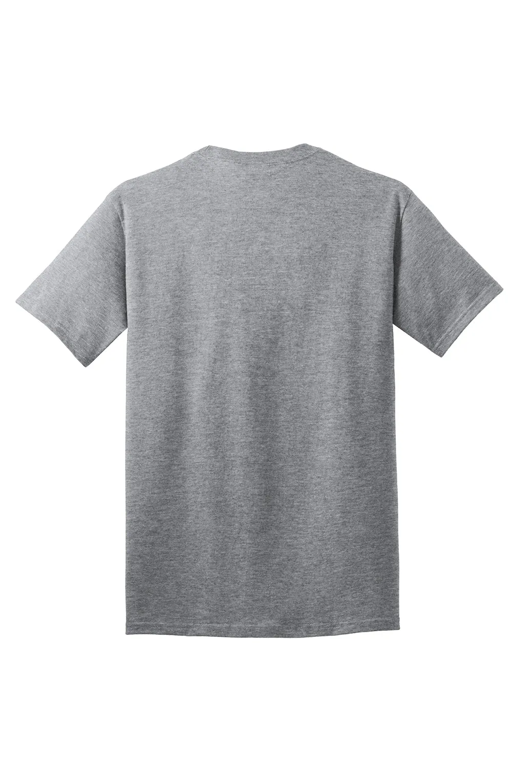 Port & Company Mens Core Short Sleeve Crewneck T-Shirt - Heather Grey