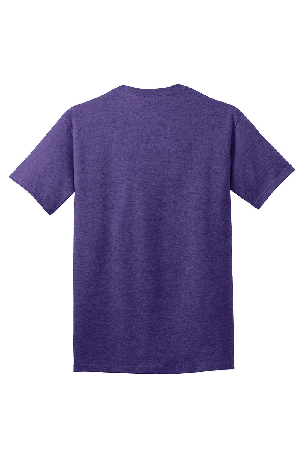 Port & Company Mens Core Short Sleeve Crewneck T-Shirt - Heather Purple