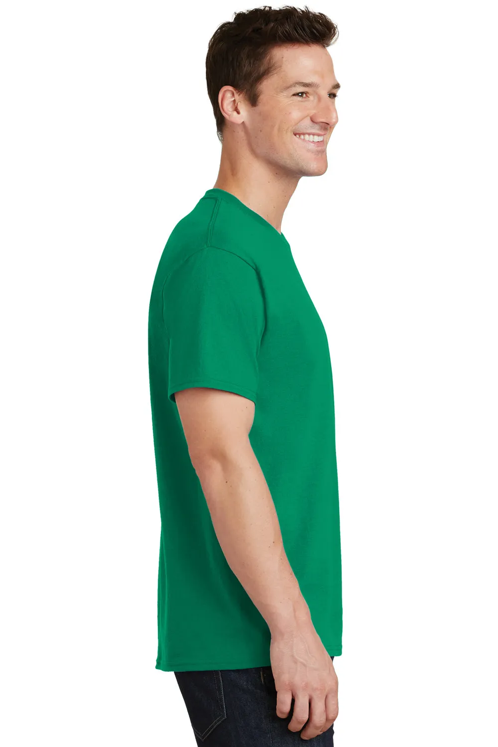 Port & Company Mens Core Short Sleeve Crewneck T-Shirt - Kelly Green