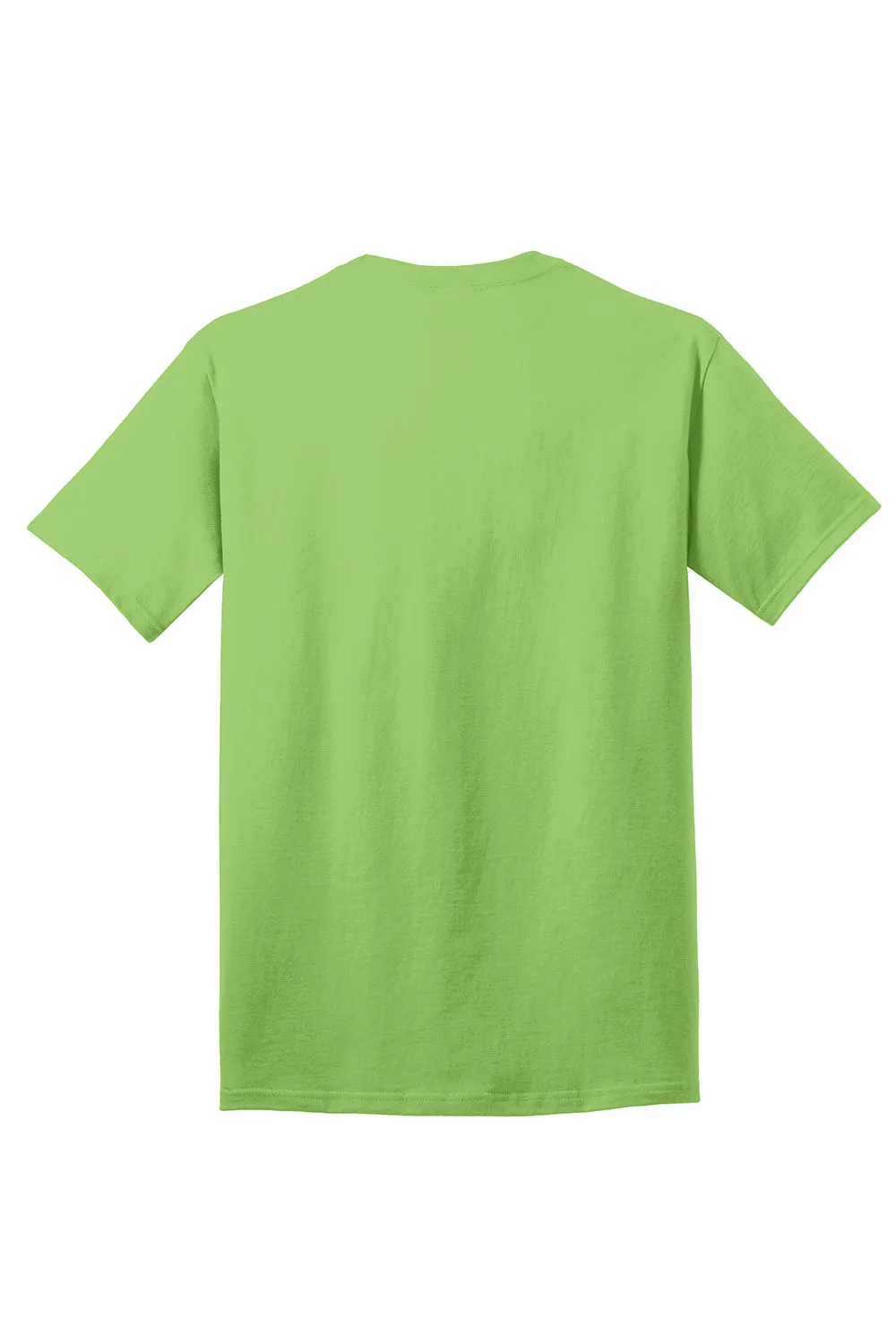Port & Company Mens Core Short Sleeve Crewneck T-Shirt - Lime Green