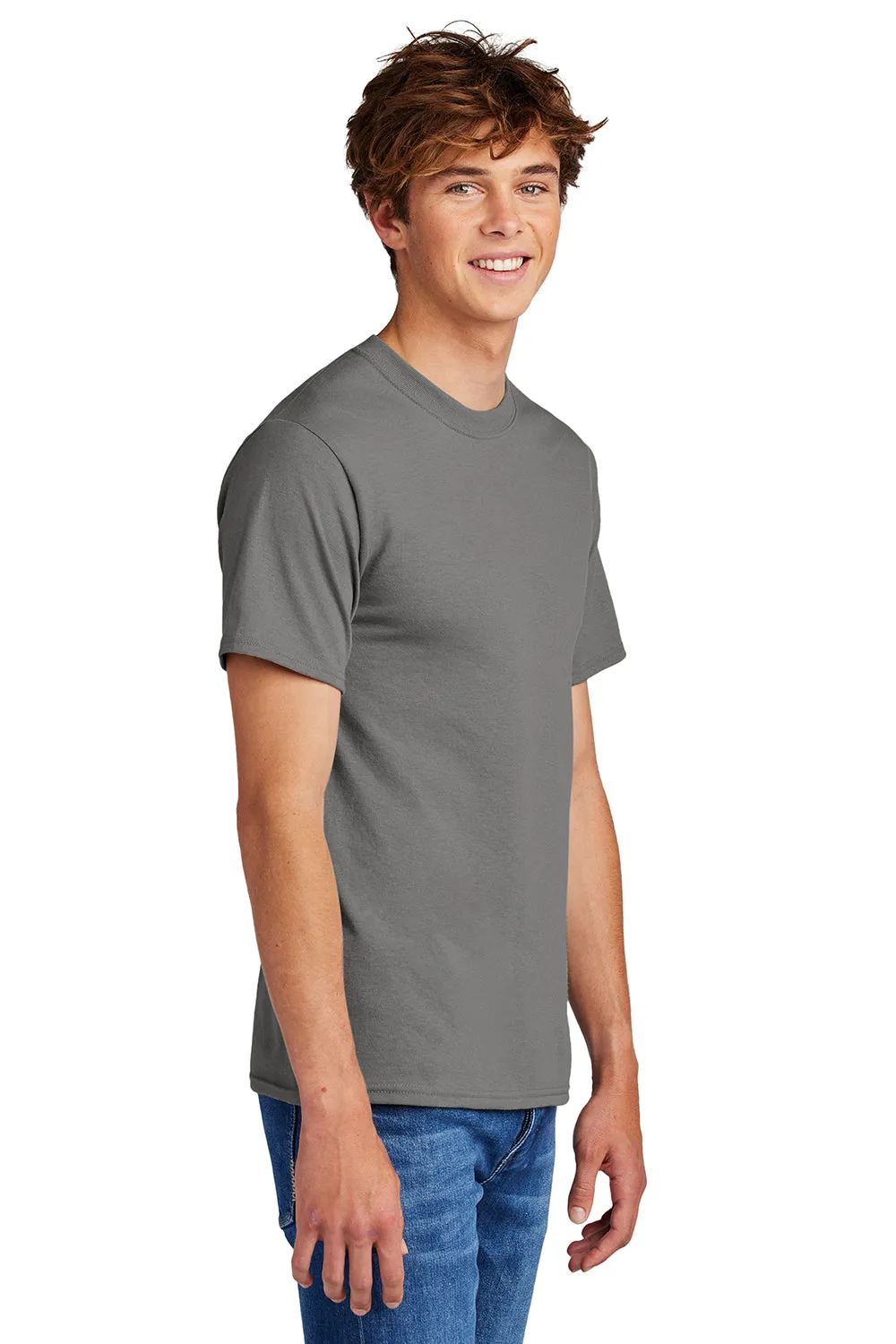 Port & Company Mens Core Short Sleeve Crewneck T-Shirt - Medium Grey