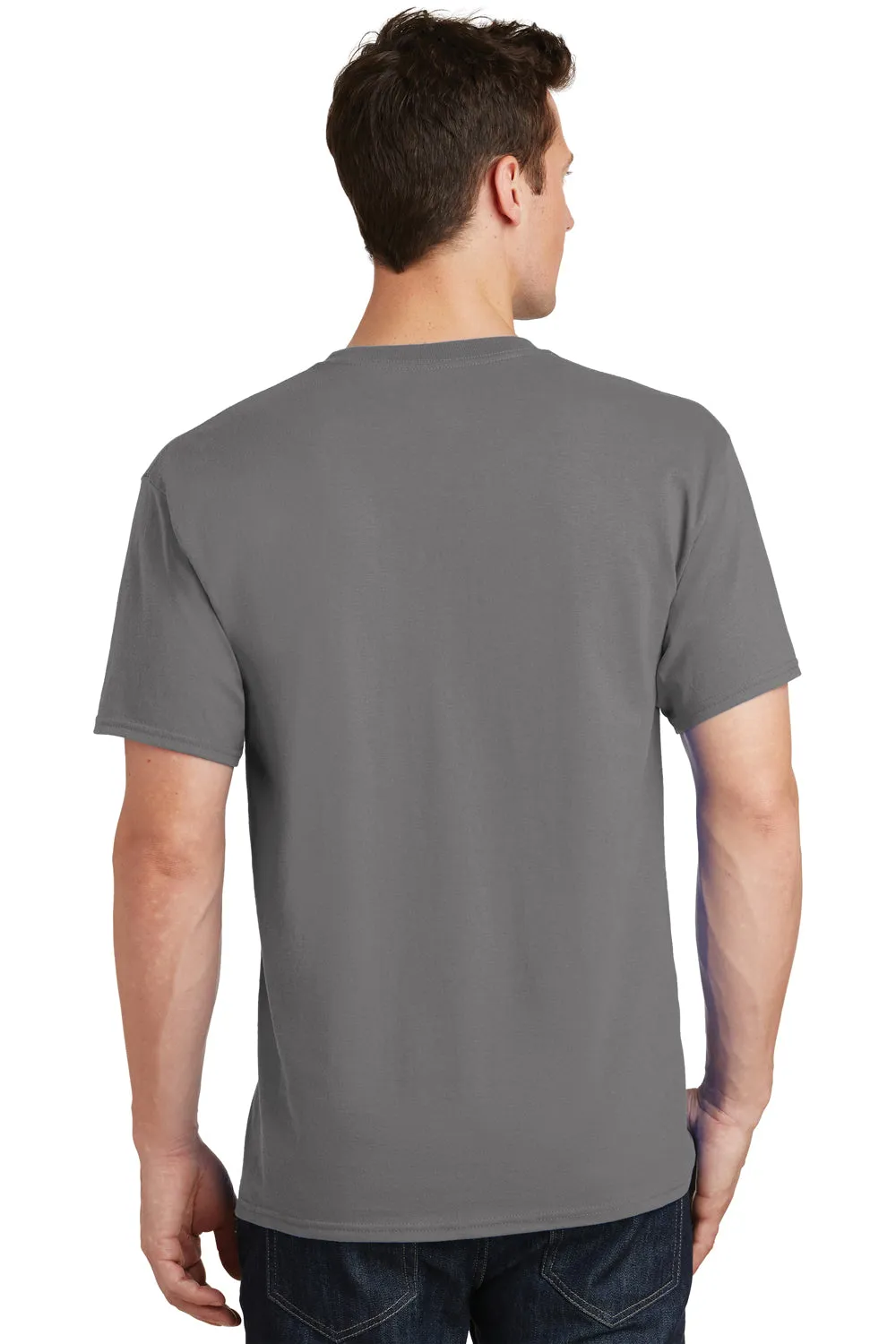 Port & Company Mens Core Short Sleeve Crewneck T-Shirt - Medium Grey