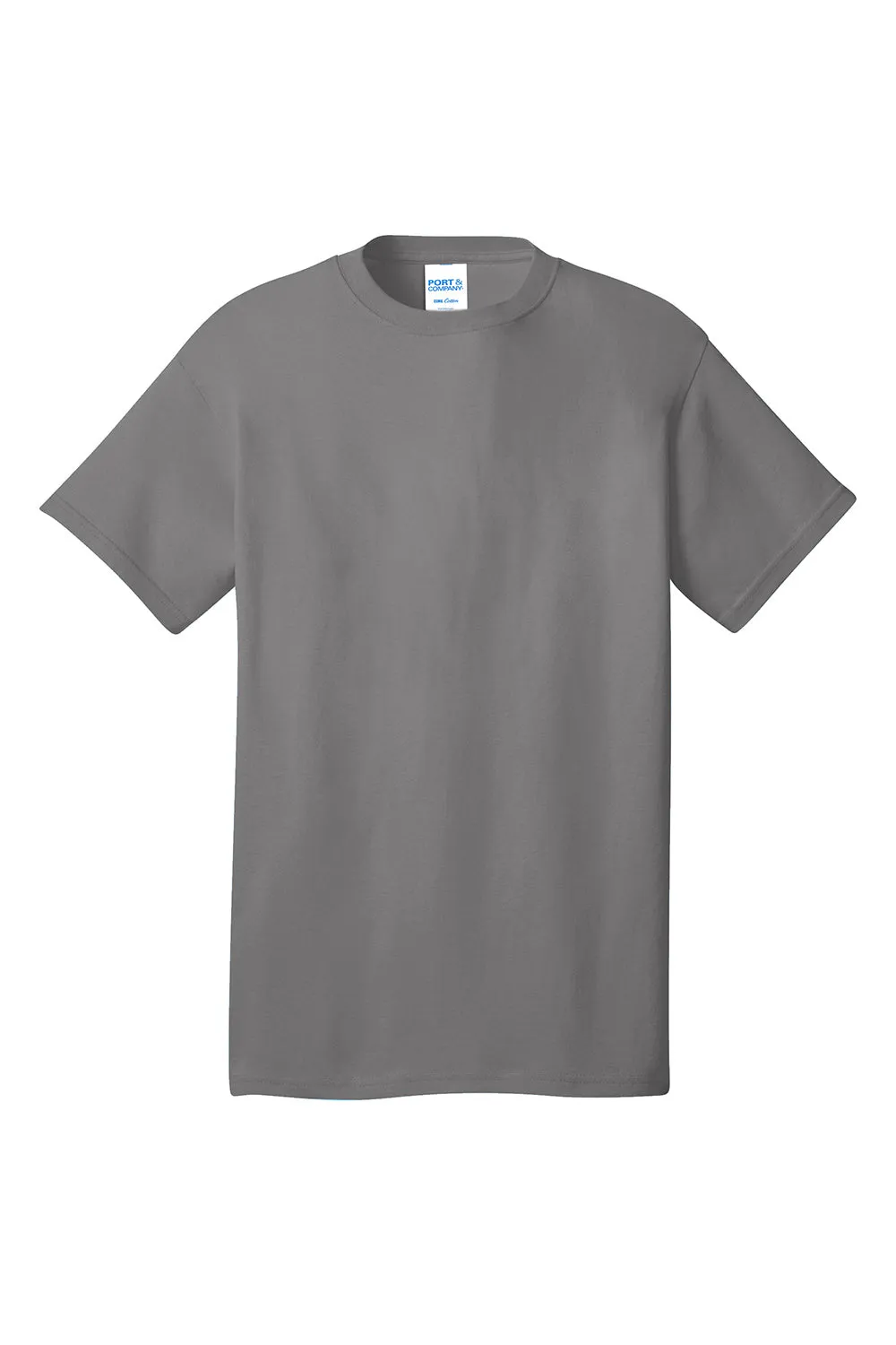 Port & Company Mens Core Short Sleeve Crewneck T-Shirt - Medium Grey