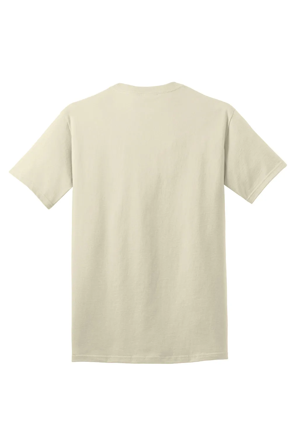 Port & Company Mens Core Short Sleeve Crewneck T-Shirt - Natural