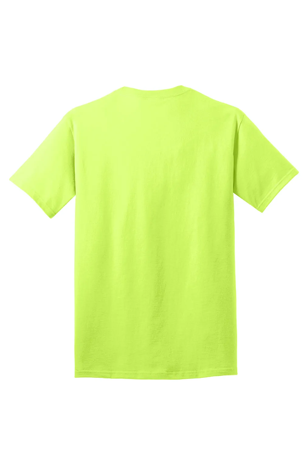 Port & Company Mens Core Short Sleeve Crewneck T-Shirt - Neon Yellow