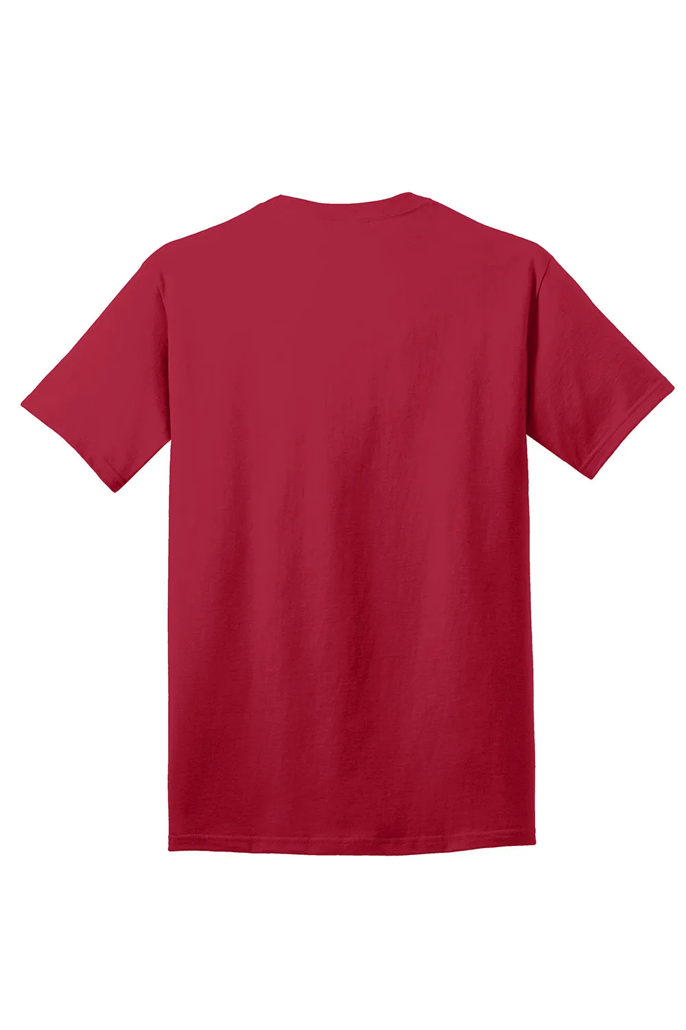Port & Company Mens Core Short Sleeve Crewneck T-Shirt - Red