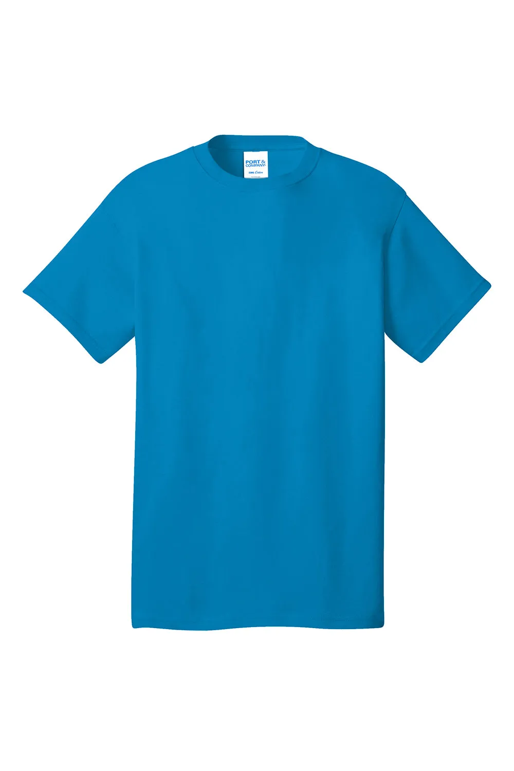 Port & Company Mens Core Short Sleeve Crewneck T-Shirt - Sapphire Blue