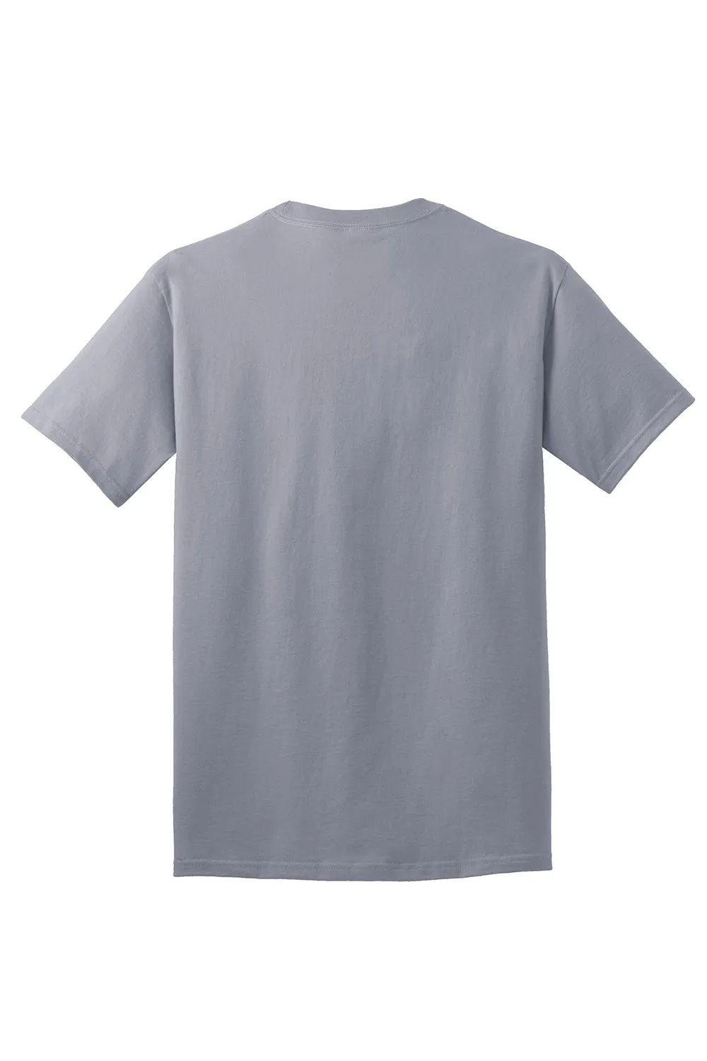 Port & Company Mens Core Short Sleeve Crewneck T-Shirt - Silver Grey