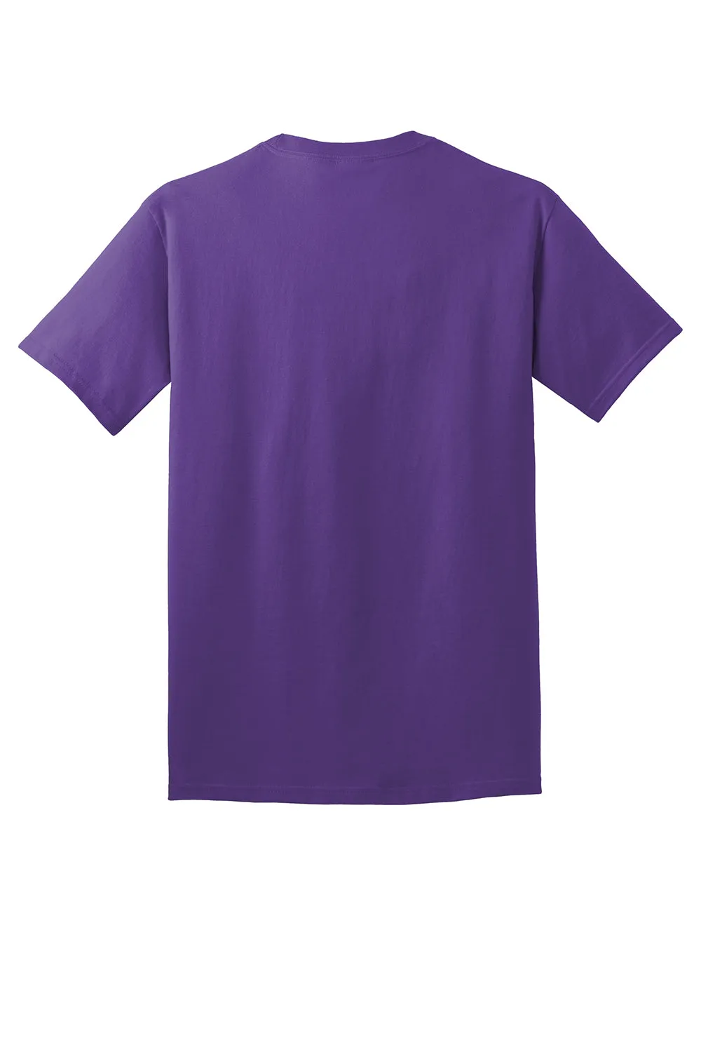 Port & Company Mens Core Short Sleeve Crewneck T-Shirt - Team Purple