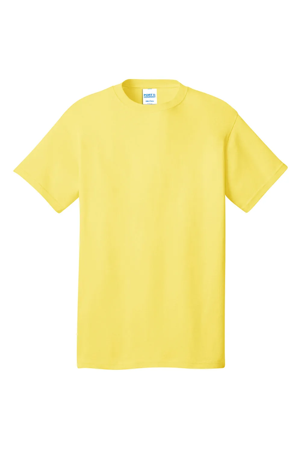 Port & Company Mens Core Short Sleeve Crewneck T-Shirt - Yellow