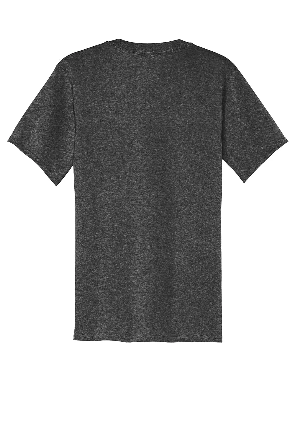 Port & Company Mens Core Short Sleeve V-Neck T-Shirt - Heather Dark Grey