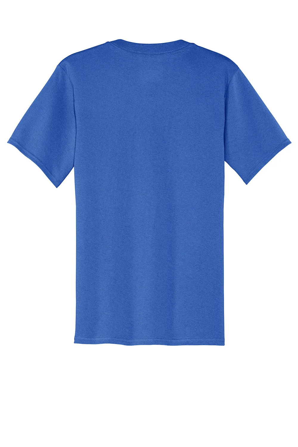 Port & Company Mens Core Short Sleeve V-Neck T-Shirt - Royal Blue