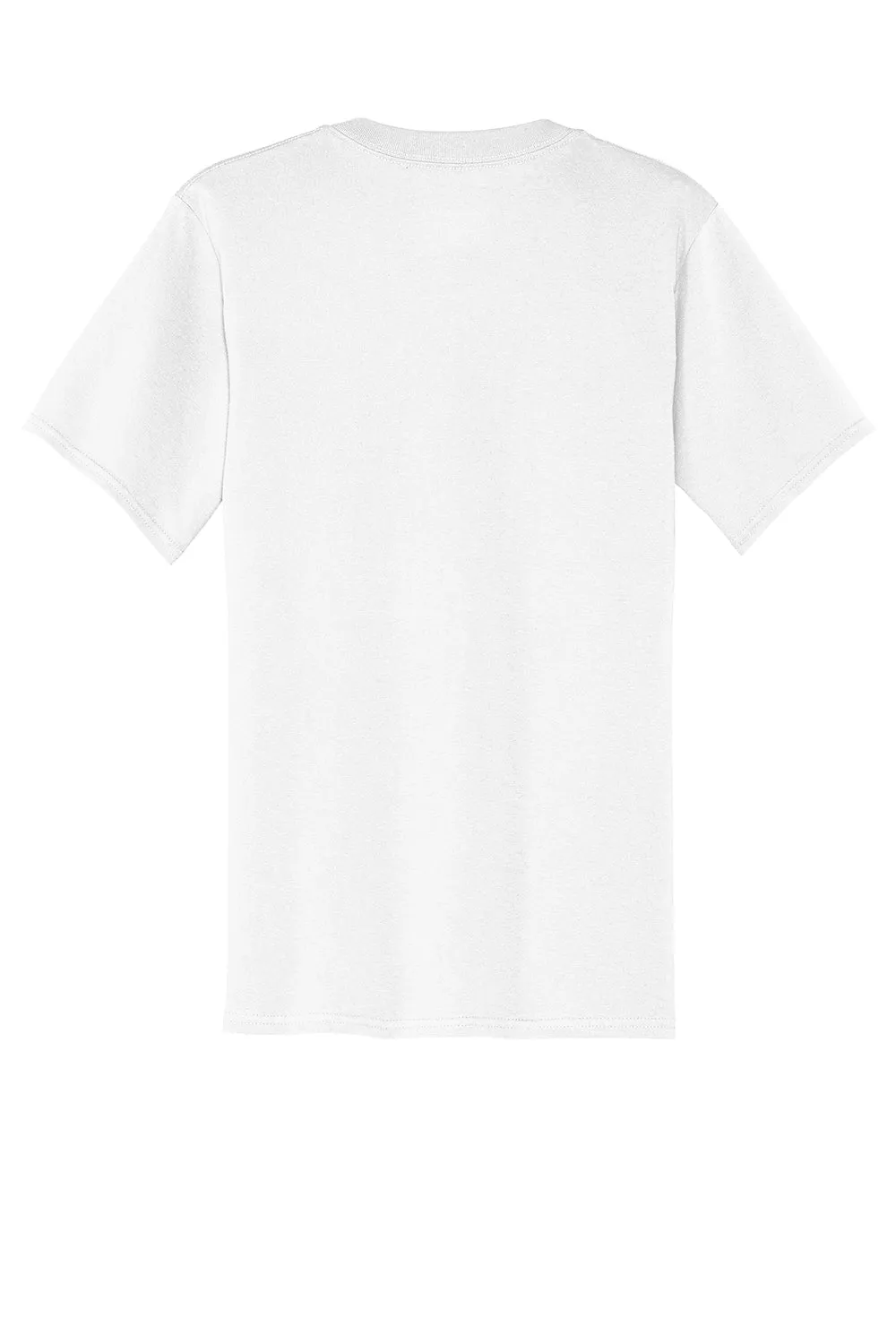 Port & Company Mens Core Short Sleeve V-Neck T-Shirt - White