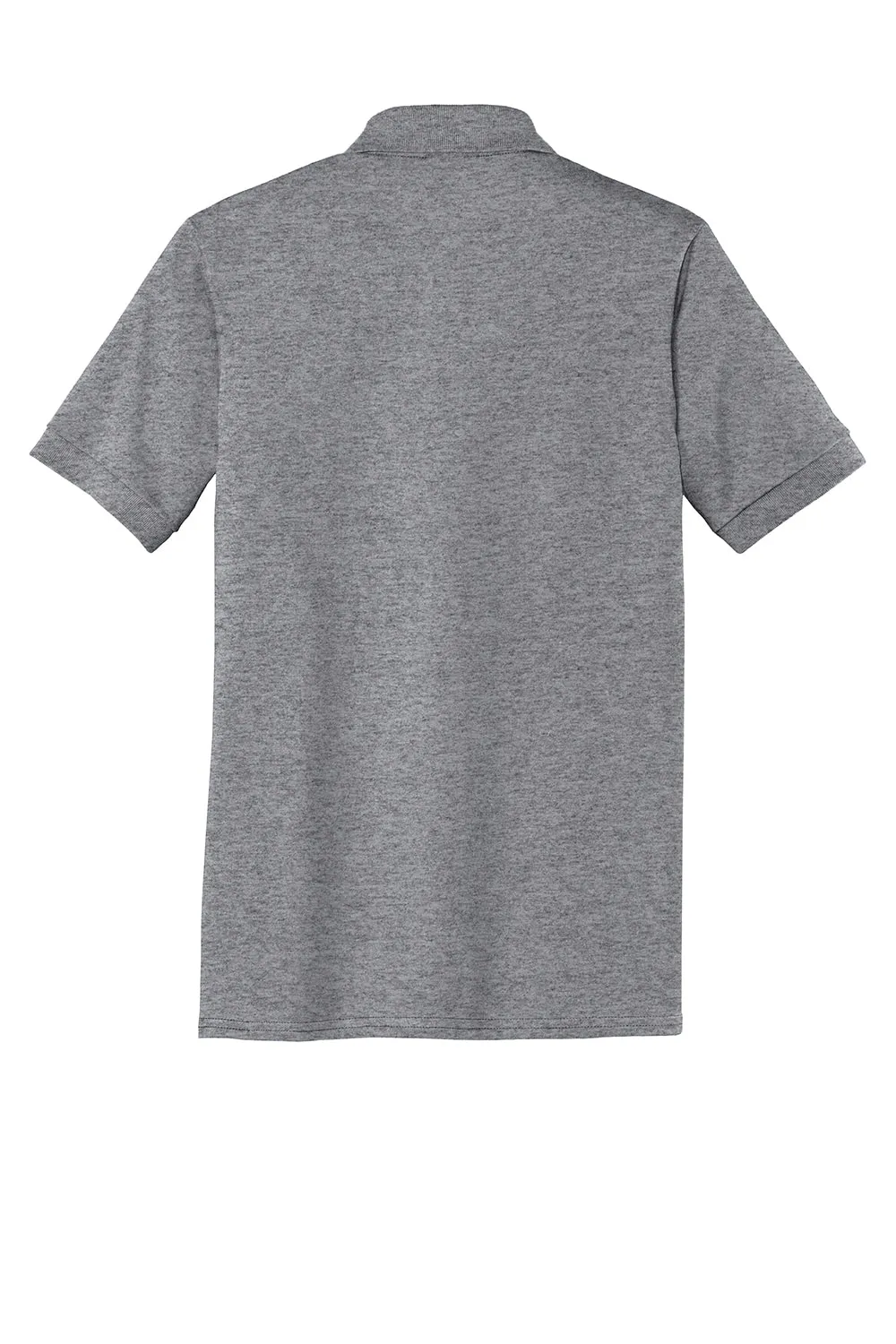 Port & Company Mens Core Stain Resistant Short Sleeve Polo Shirt - Heather Grey