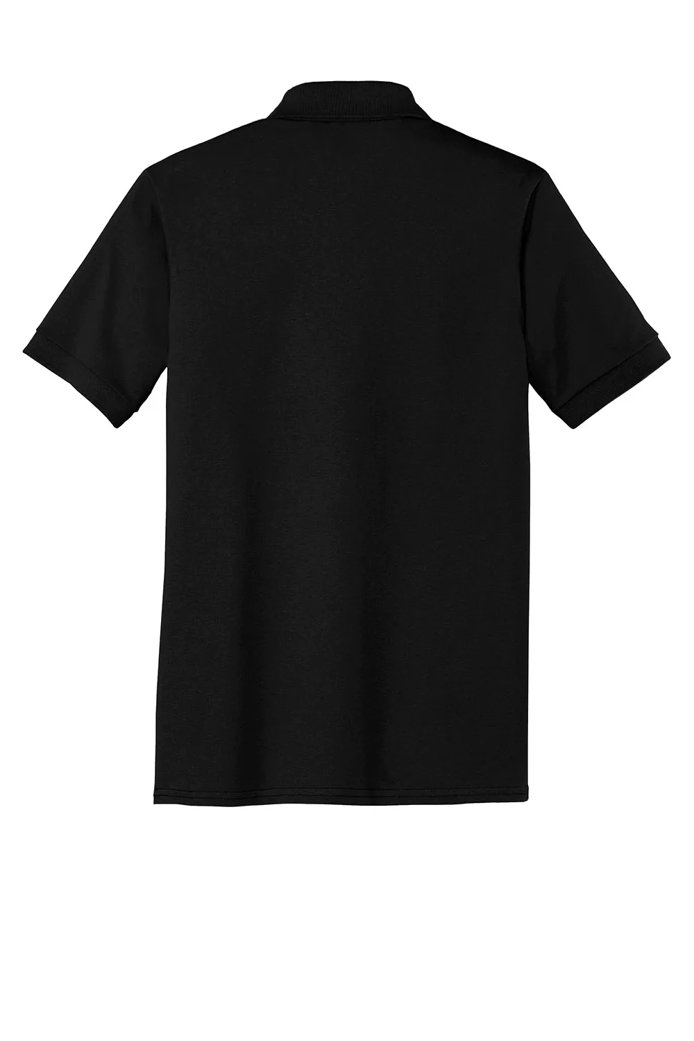 Port & Company Mens Core Stain Resistant Short Sleeve Polo Shirt - Jet Black