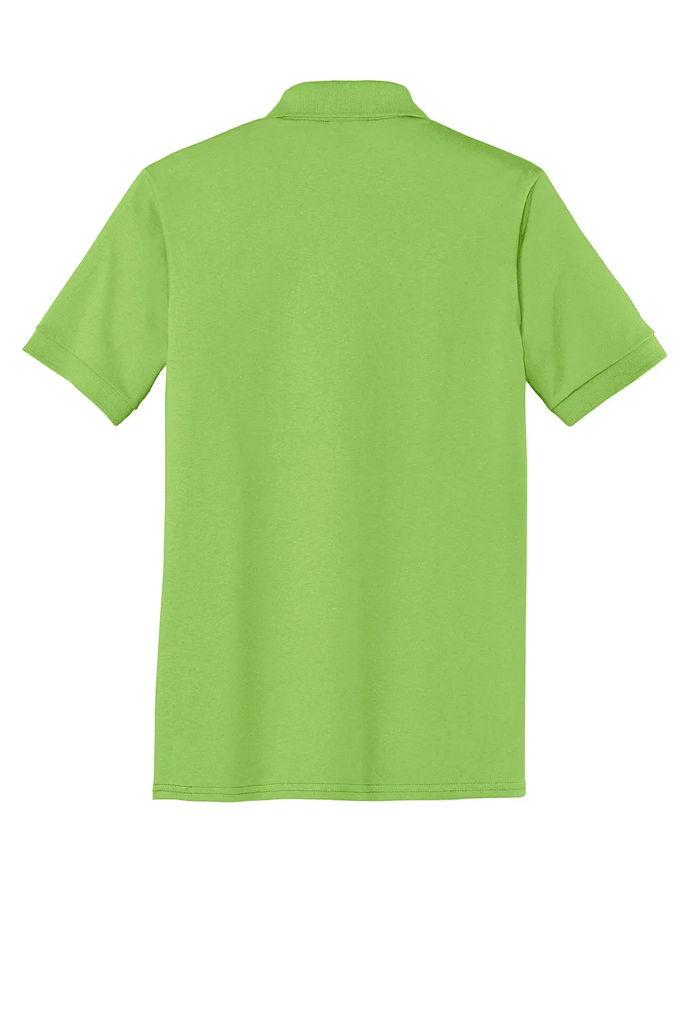 Port & Company Mens Core Stain Resistant Short Sleeve Polo Shirt - Lime Green