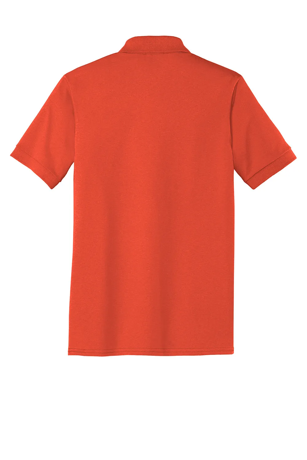 Port & Company Mens Core Stain Resistant Short Sleeve Polo Shirt - Orange