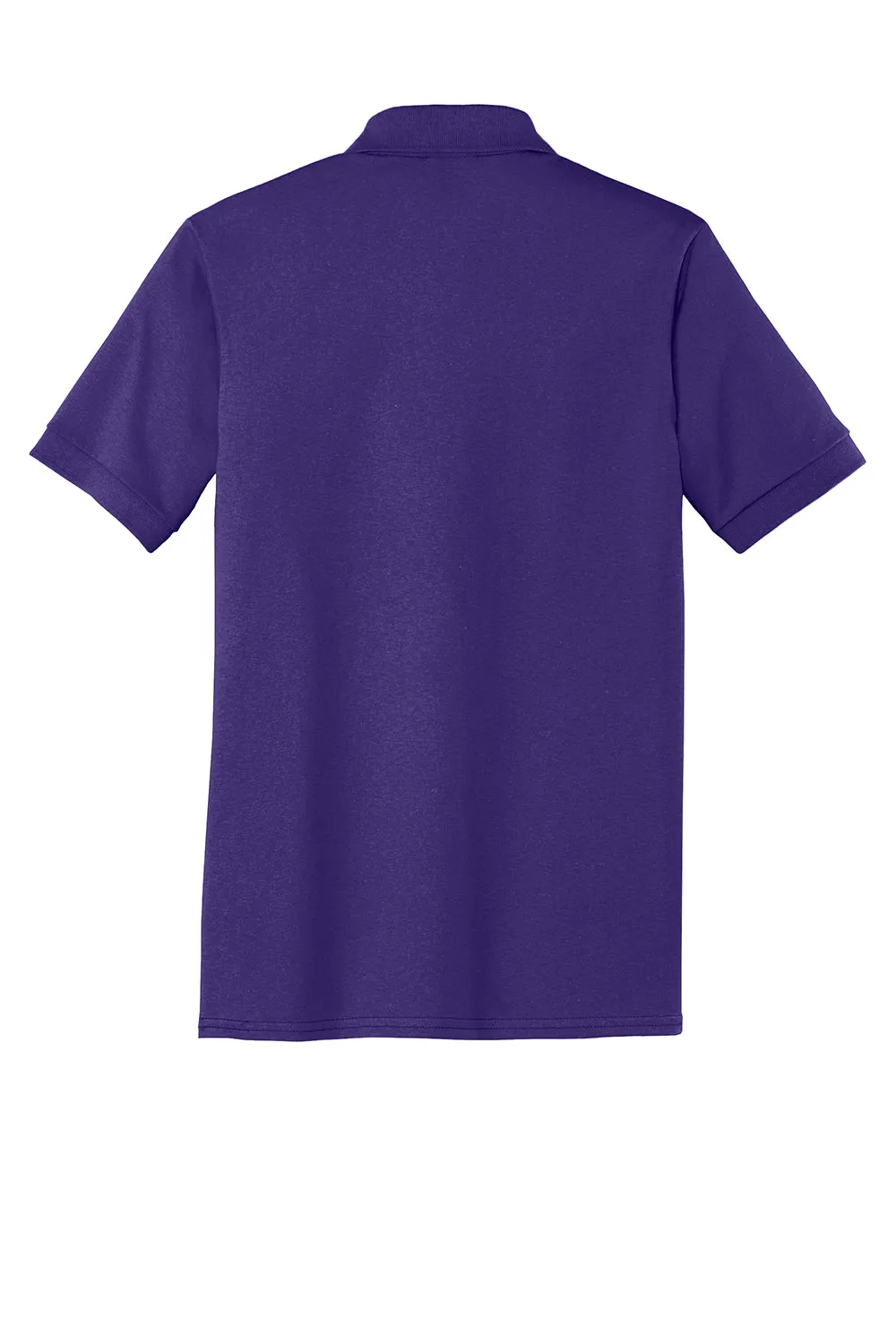 Port & Company Mens Core Stain Resistant Short Sleeve Polo Shirt - Purple