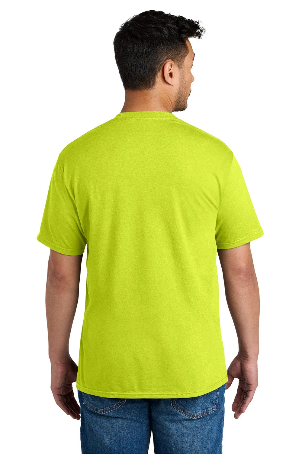 Port & Company Mens CVC Short Sleeve Crewneck T-Shirt - Charge Green