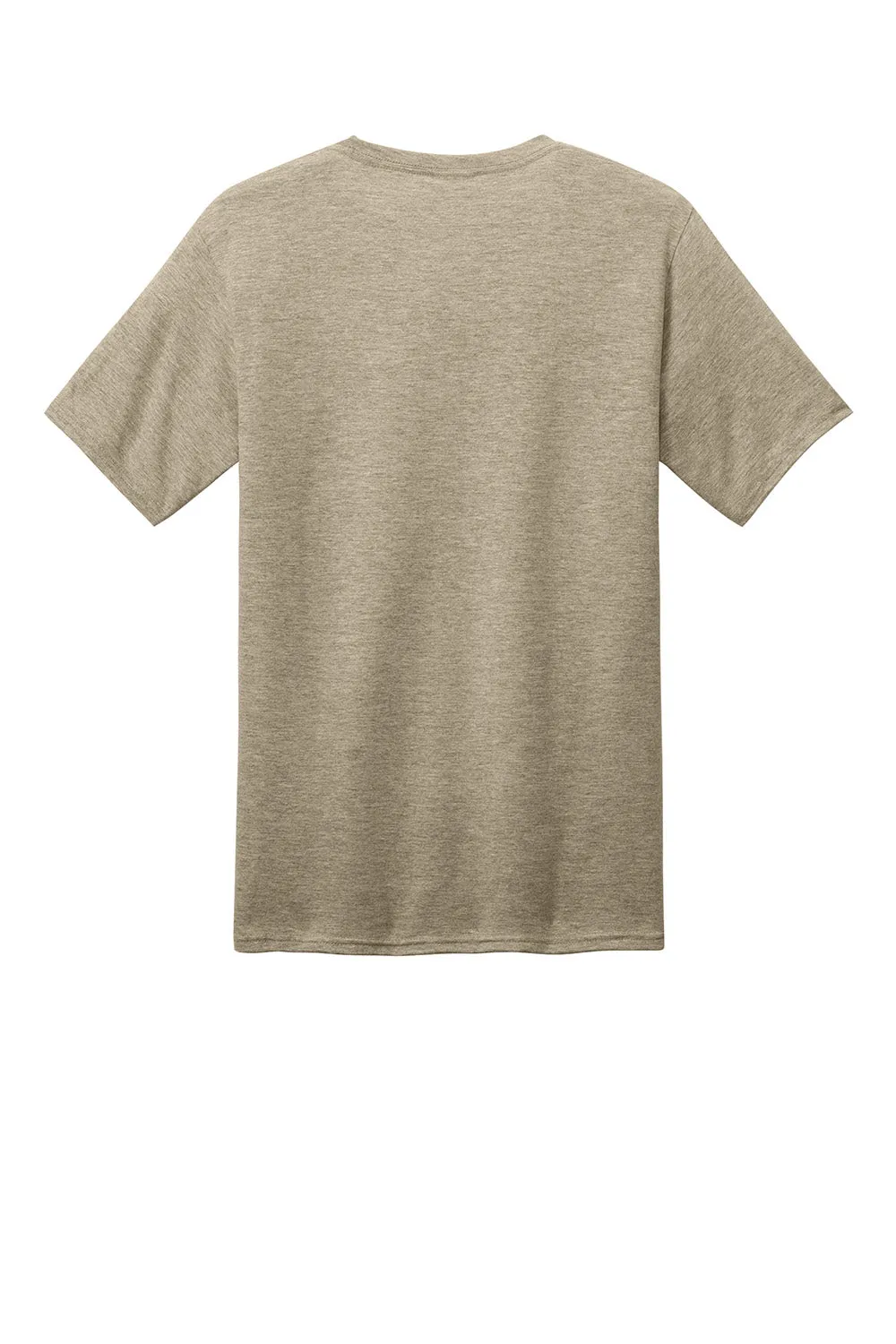 Port & Company Mens CVC Short Sleeve Crewneck T-Shirt - Heather Desert Tan