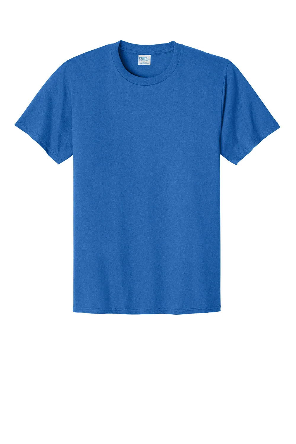 Port & Company Mens CVC Short Sleeve Crewneck T-Shirt - Royal Blue
