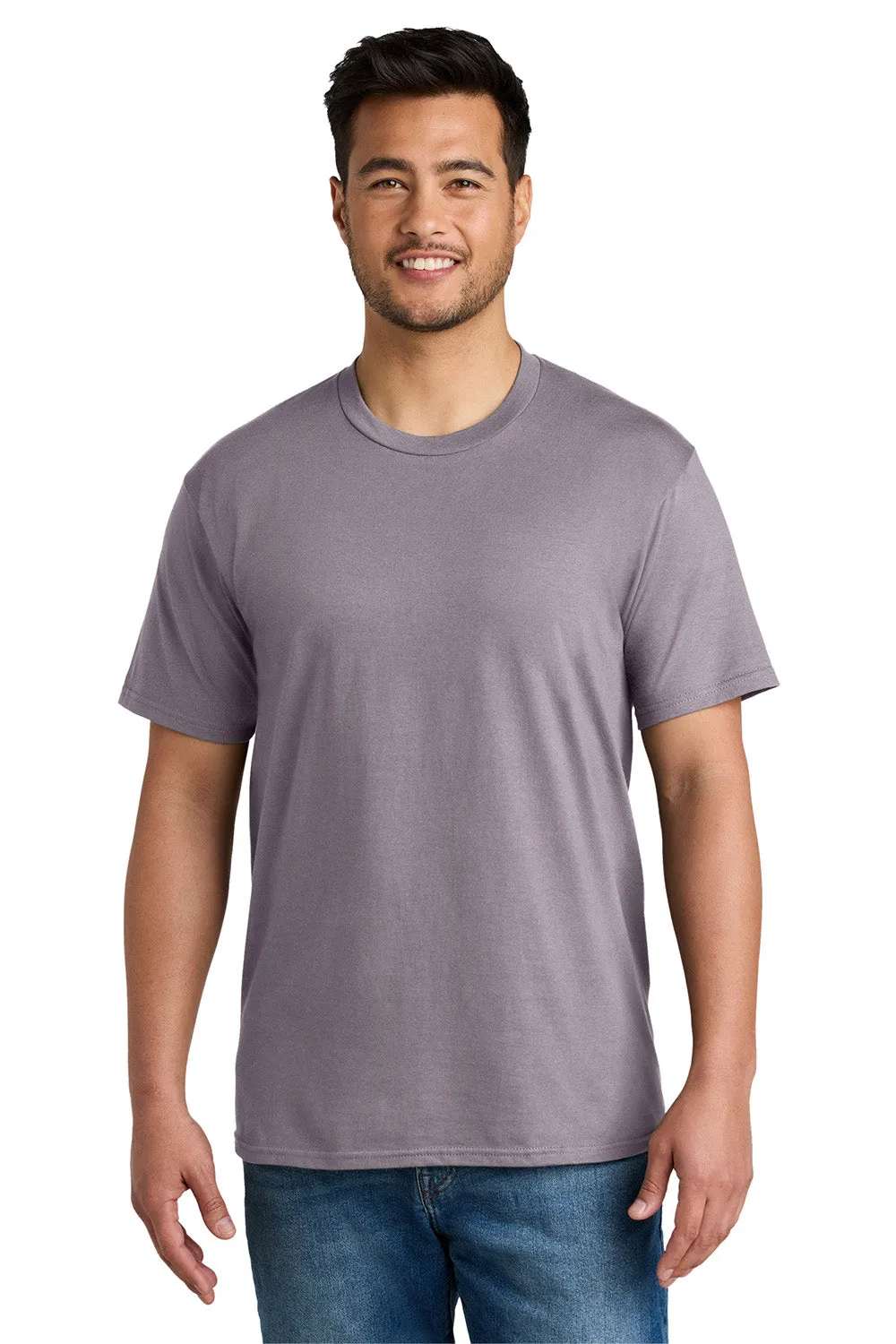 Port & Company Mens CVC Short Sleeve Crewneck T-Shirt - Smoky Amethyst