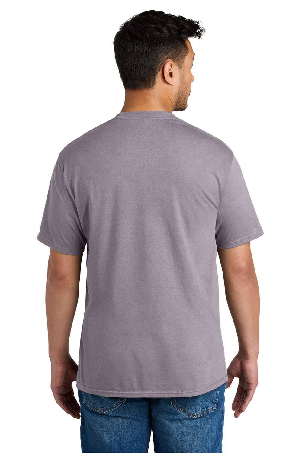 Port & Company Mens CVC Short Sleeve Crewneck T-Shirt - Smoky Amethyst