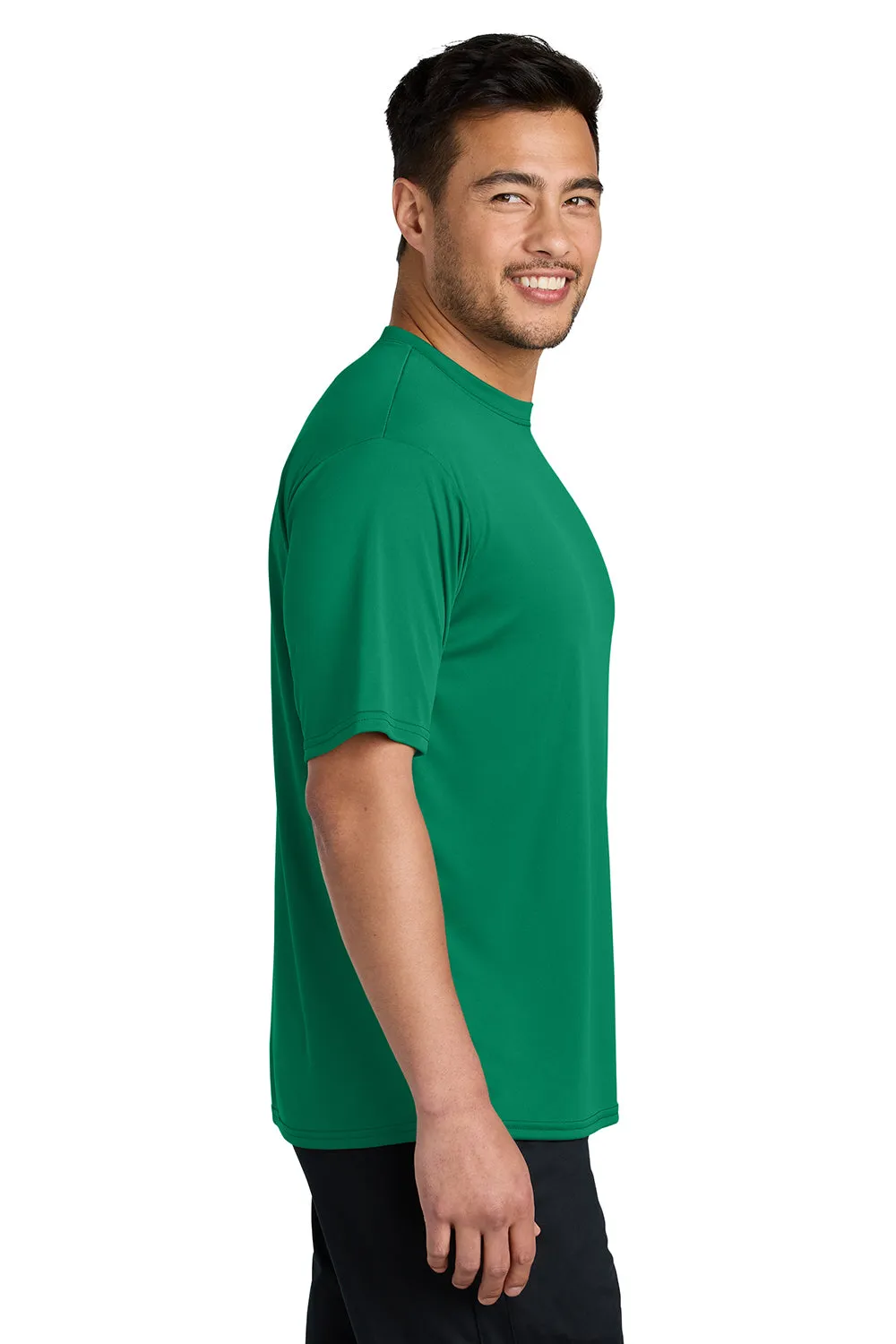 Port & Company Mens Dry Zone Performance Moisture Wicking Short Sleeve Crewneck T-Shirt - Kelly Green