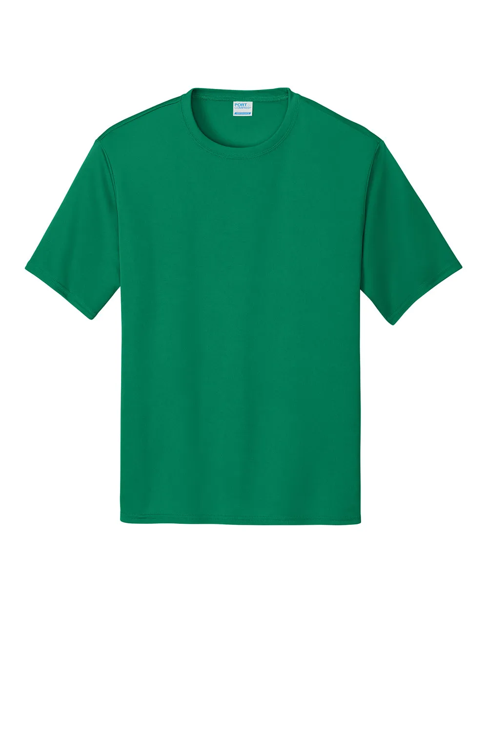 Port & Company Mens Dry Zone Performance Moisture Wicking Short Sleeve Crewneck T-Shirt - Kelly Green
