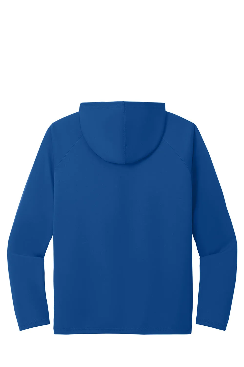 Port & Company Mens DryZone Performance Moisture Wicking Long Sleeve Hooded T-Shirt Hoodie - True Royal Blue