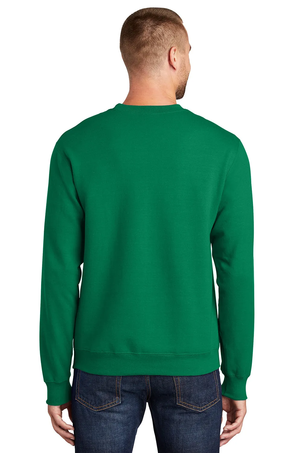 Port & Company Mens Essential Pill Resistant Fleece Crewneck Sweatshirt - Kelly Green