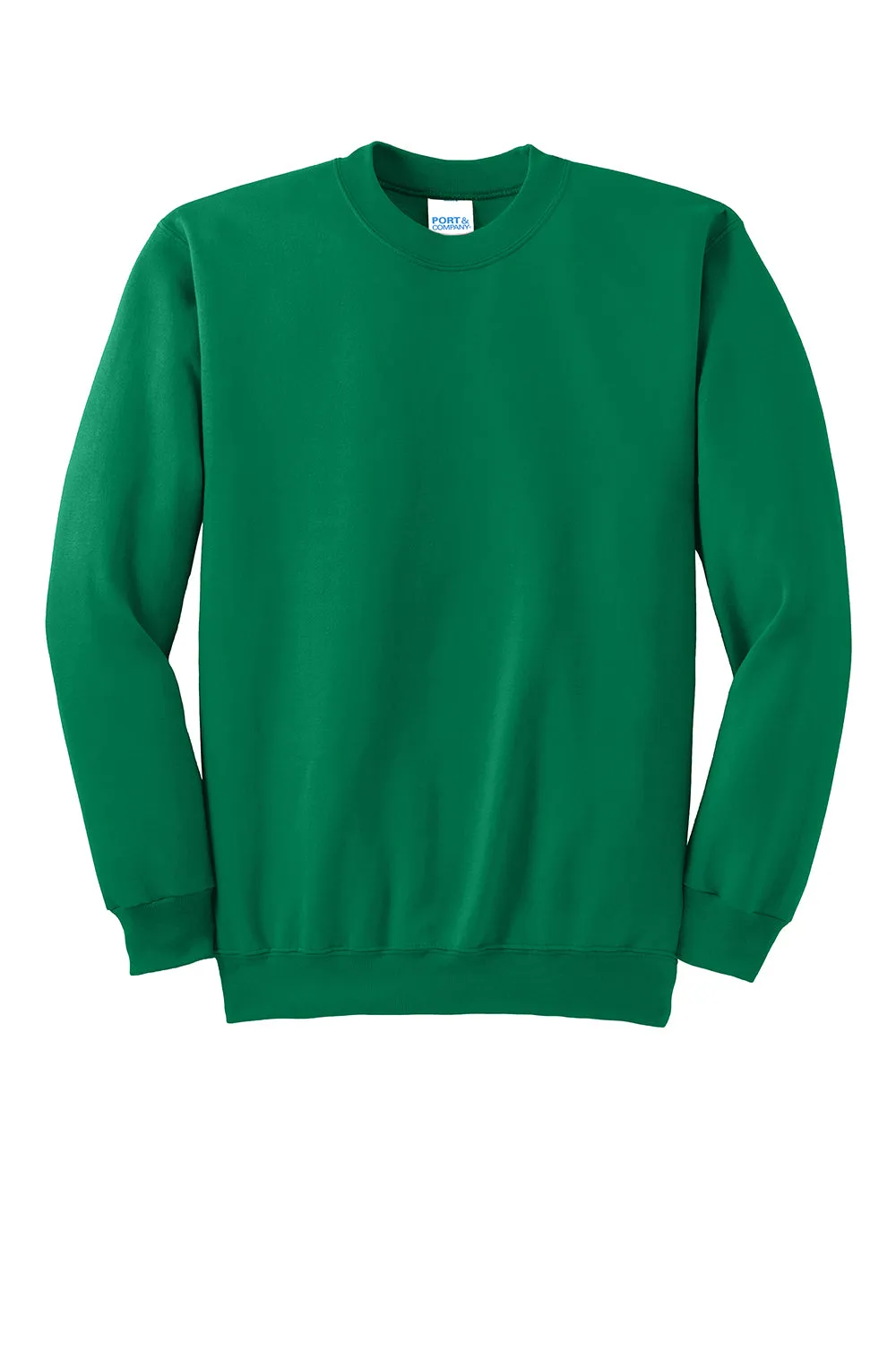Port & Company Mens Essential Pill Resistant Fleece Crewneck Sweatshirt - Kelly Green