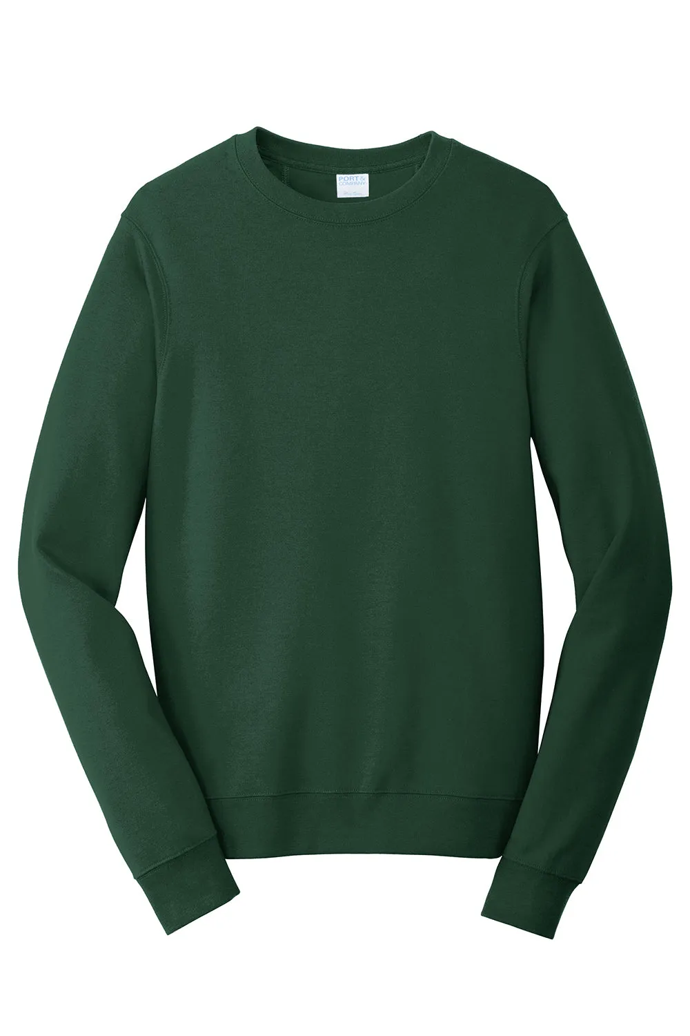 Port & Company Mens Fan Favorite Fleece Crewneck Sweatshirt - Forest Green