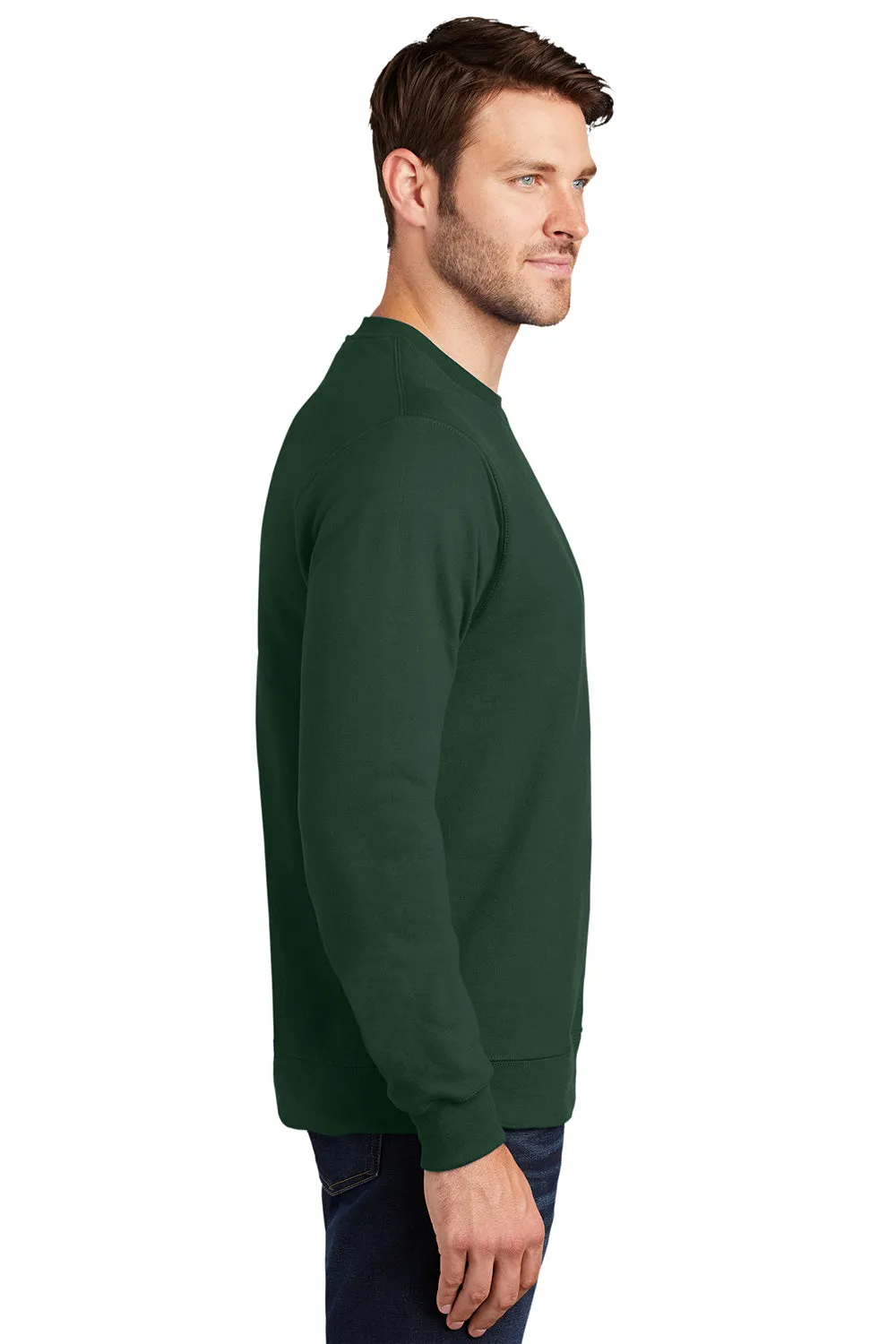 Port & Company Mens Fan Favorite Fleece Crewneck Sweatshirt - Forest Green