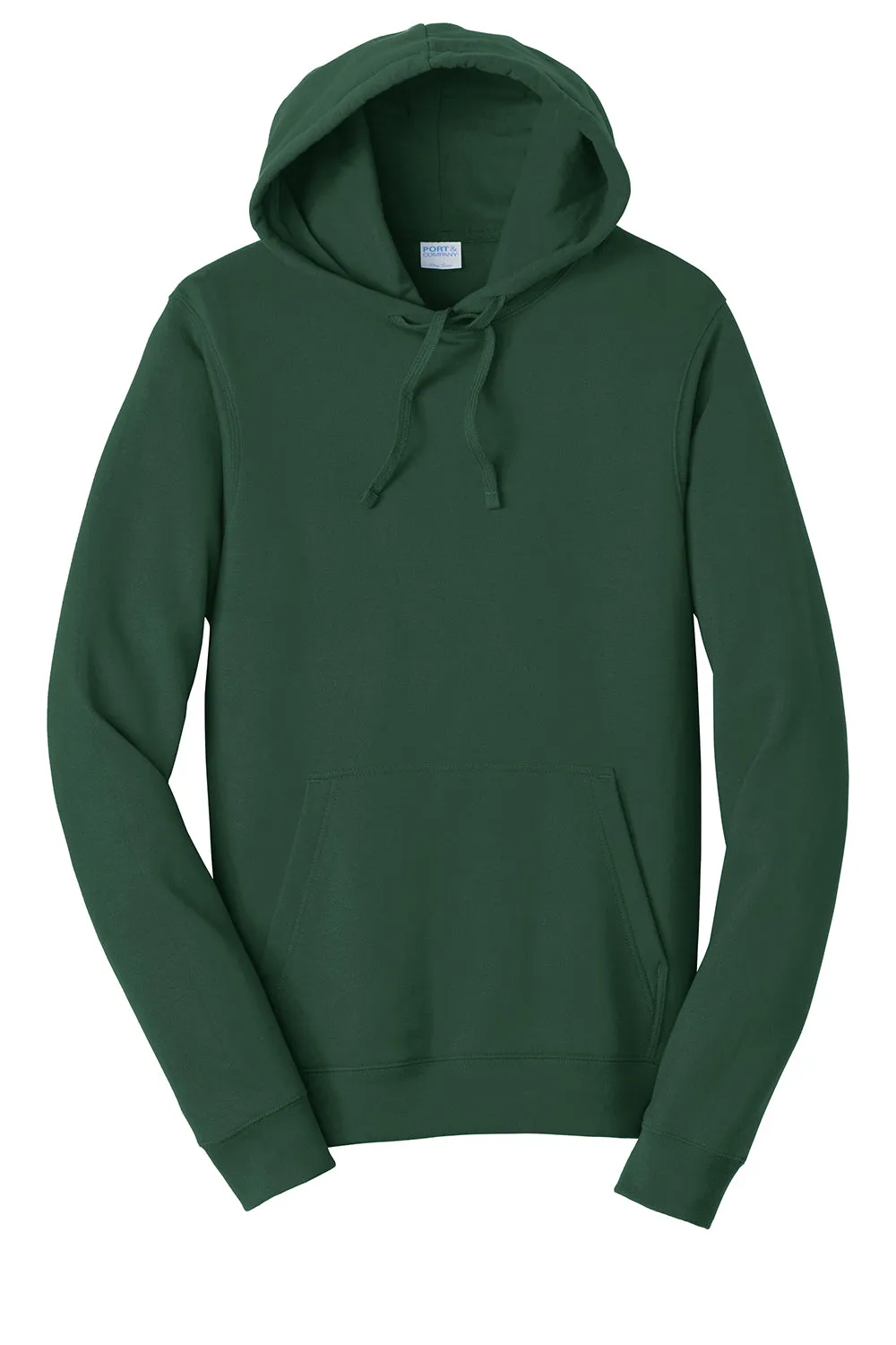 Port & Company Mens Fan Favorite Fleece Hooded Sweatshirt Hoodie w/ Pouch Pocket - Forest Green
