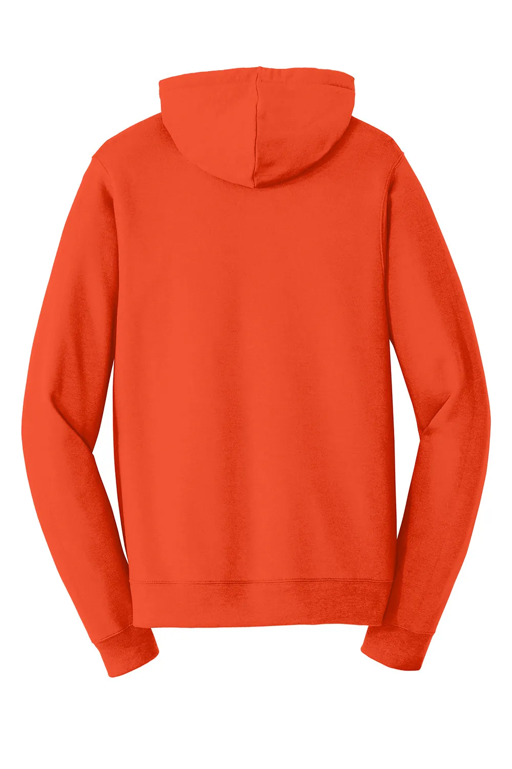 Port & Company Mens Fan Favorite Fleece Hooded Sweatshirt Hoodie w/ Pouch Pocket - Orange