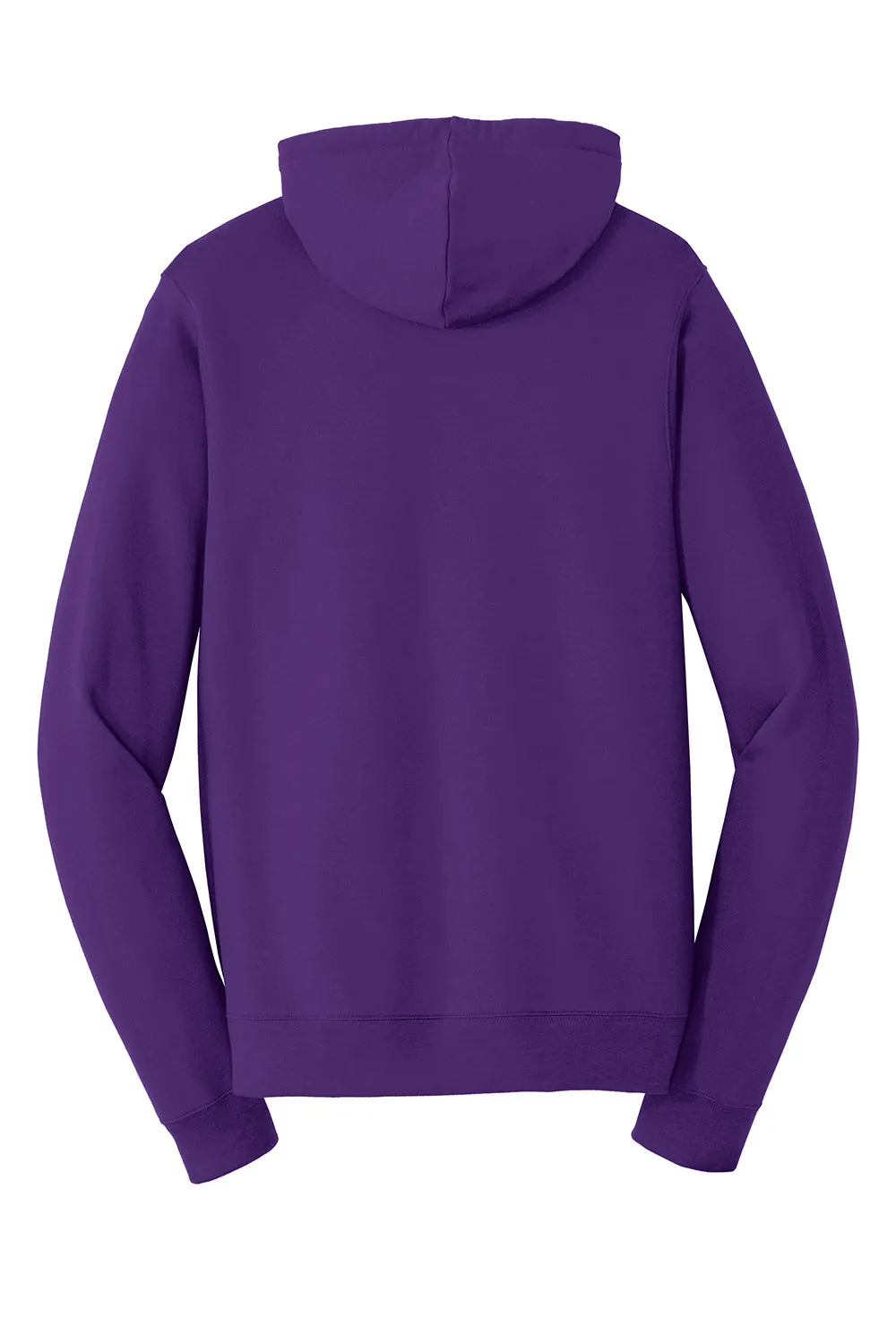Port & Company Mens Fan Favorite Fleece Hooded Sweatshirt Hoodie w/ Pouch Pocket - Team Purple