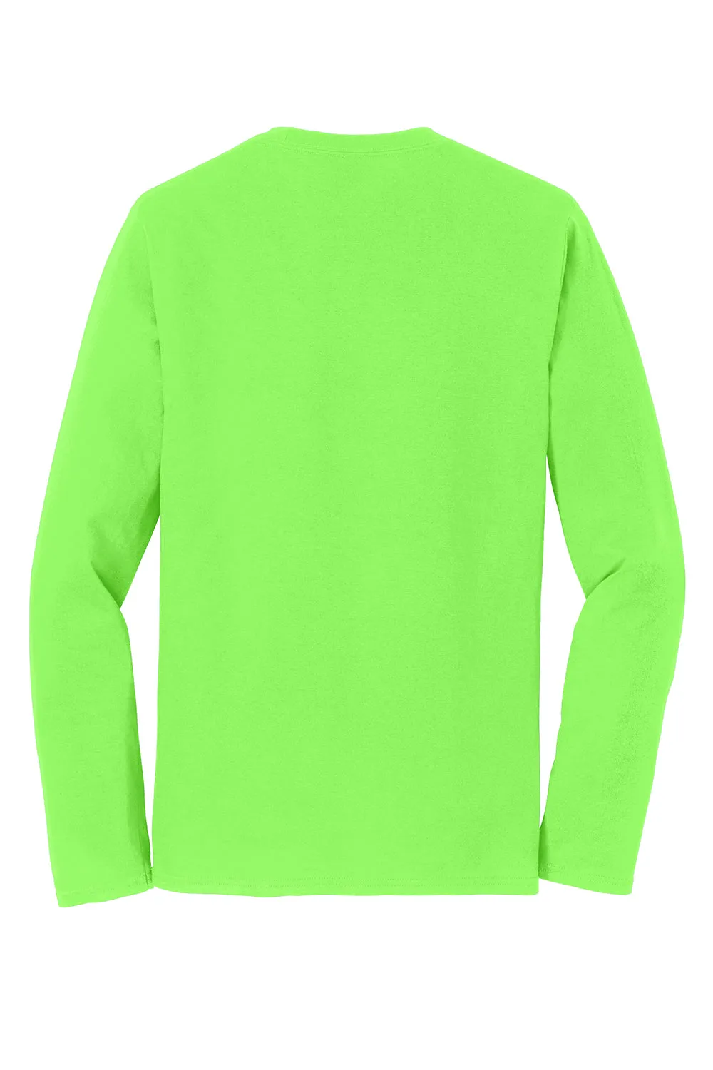 Port & Company Mens Fan Favorite Long Sleeve Crewneck T-Shirt - Flash Green