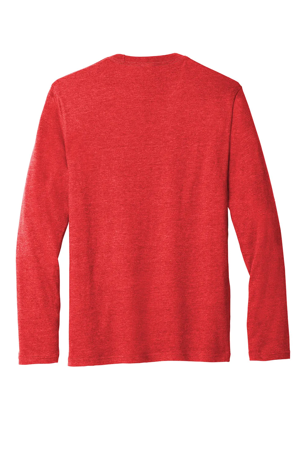 Port & Company Mens Fan Favorite Long Sleeve Crewneck T-Shirt - Heather Bright Red