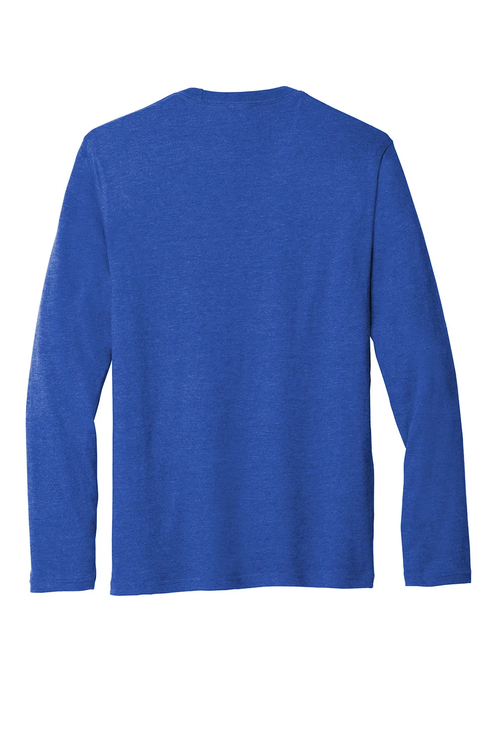 Port & Company Mens Fan Favorite Long Sleeve Crewneck T-Shirt - Heather True Royal Blue