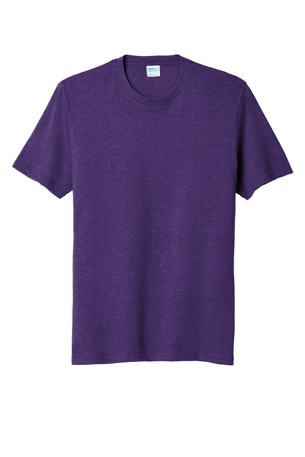 Port & Company Mens Fan Favorite Short Sleeve Crewneck T-Shirt - Heather Team Purple