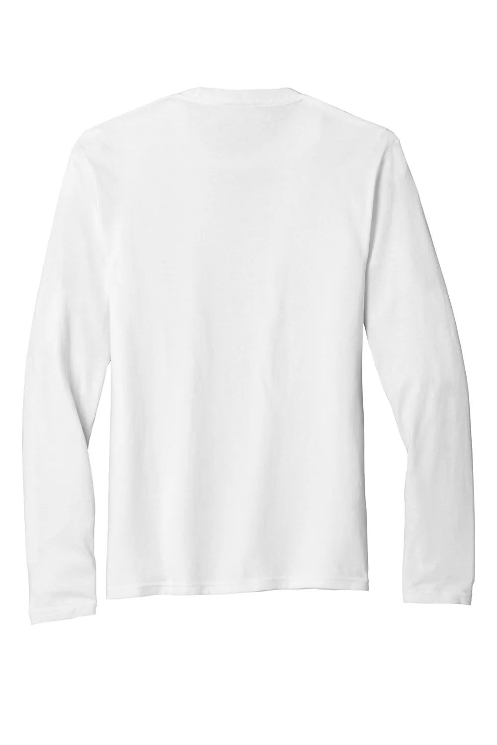 Port & Company Mens Long Sleeve Crewneck T-Shirt - White
