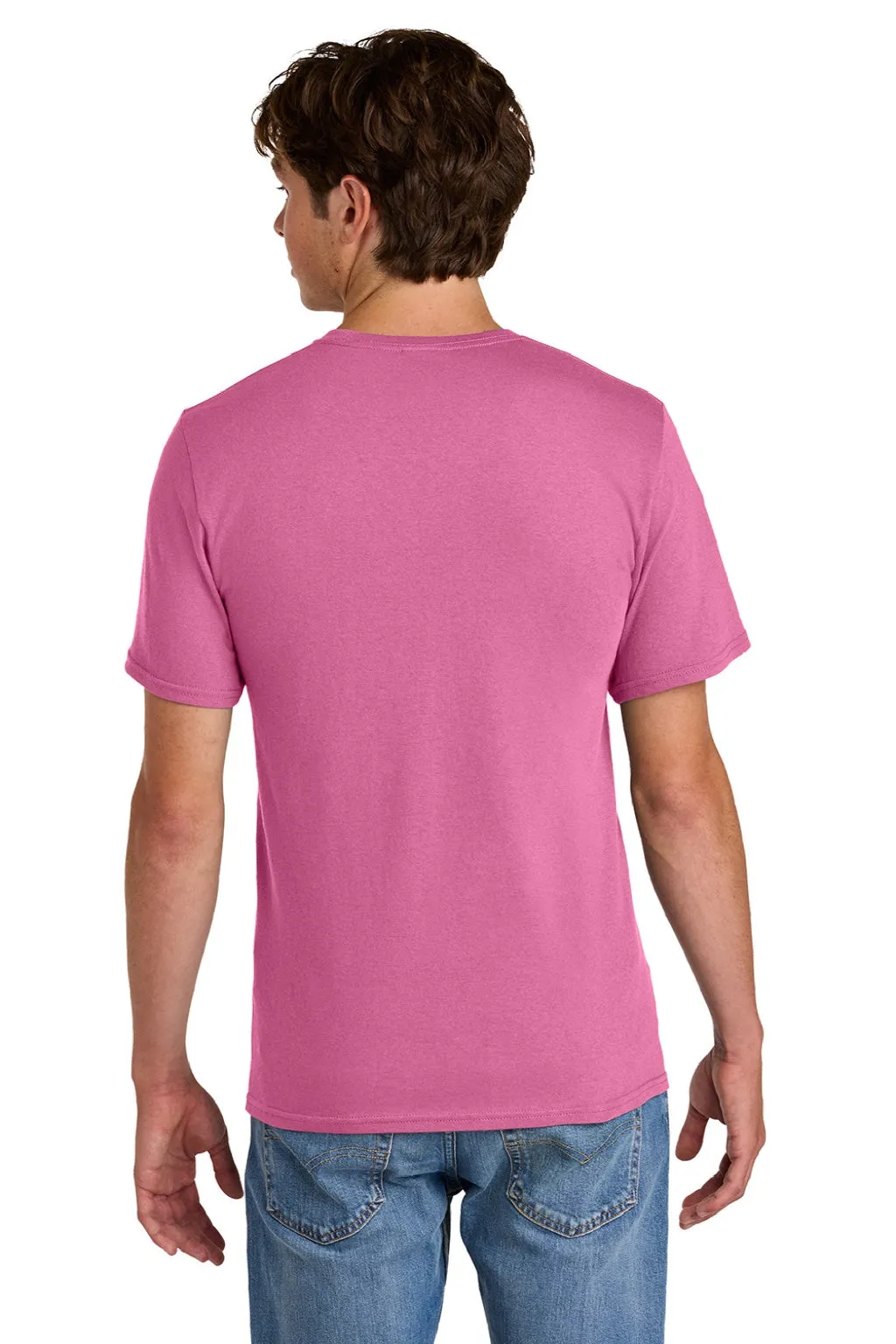 Port & Company Mens Short Sleeve Crewneck T-Shirt - Awareness Pink